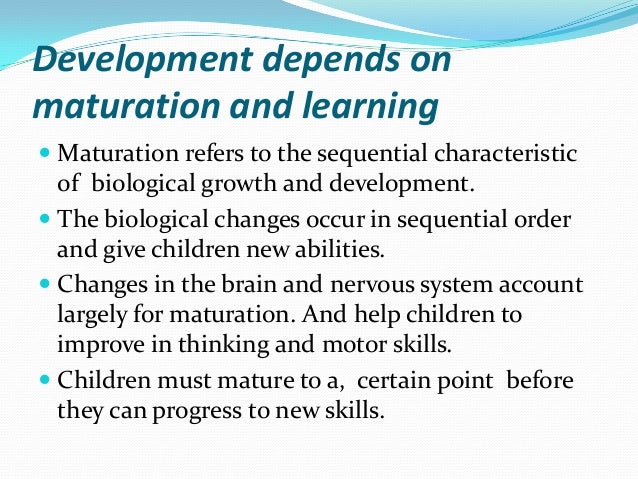 principles of child development ppt Development and learning in children through the principles of human development
